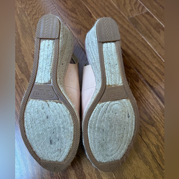 Pale Pink Coach Wedges - Picture 5 of 7